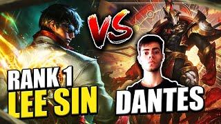 RANK 1 LEE SIN meets DANTES and STOMPS him... *JUNGLE GAP*