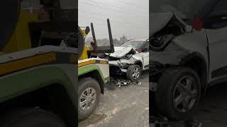 Toyota fortuner vs Tata punch | Fortuner vs Punch | Toyota vs Tata | accident of fortuner and punch