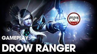 DOTA 2 - Gameplay DROW RANGER - "Mid and Feed" - ESPAÑOL - Viciuslab