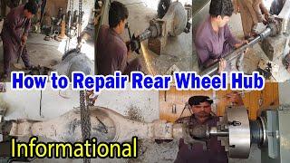 Repairing Rear Wheel Hub in Local Truck Workshop | Rear Wheel Hub Repair