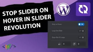 How to Stop Slider on Hover in Slider Revolution