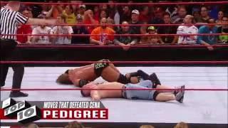 Dominating Moves That Defeated John Cena - WWE Top 10, June 18, 2016