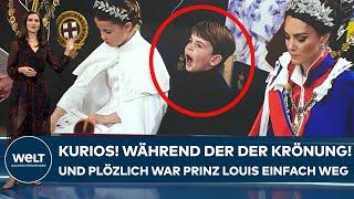 KRÖNUNG VON KÖNIG CHARLES III: Kurios! Und plötzlich war Prinz Louis einfach weg