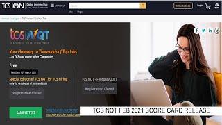 Big Update From TCS || TCS NQT FEB 2021 Result Announced ||How to Check TCS NQT  Result