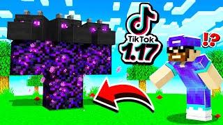 Je teste des HACKS TikTok 1.17 géniaux sur Minecraft !