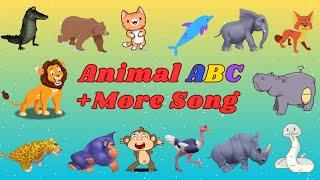 Alphabet Animals | Animals ABC + Animal Sounds Song + More