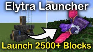 Fastest Way To Travel In Minecraft Java TUTORIAL: Best EASY Elytra Launcher 1.19!