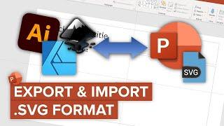 PowerPoint: Export and Import .SVG Shapes - ⏲ Only One Minute
