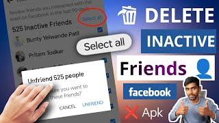How to Unfriend inactive friends on Facebook at once 2024 | Remove inactive friends on Facebook 2024