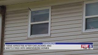 15-year-old, two 18-year-olds arrested after shooting into Greensboro homes, carjacking