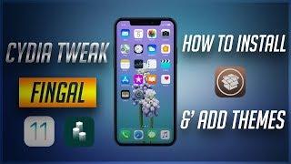 Cydia Tweak Fingal iOS 11 How to Install &' Add Extra Themes! NO COMPUTER!