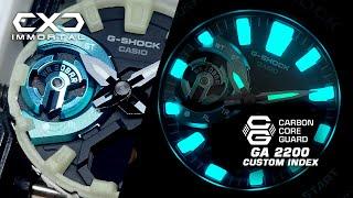 casio G-SHOCK GA-2200 custom lume index mod by CXD IMMORTAL