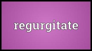 Regurgitate Meaning