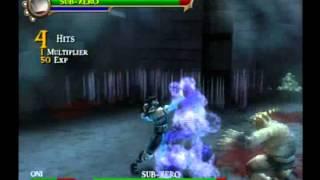 Mortal Kombat Shaolin Monks Sub-Zero Boss Gameplay HQ