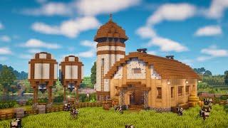 Minecraft | How to Build a Barn | Tutorial