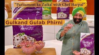 Gulkand Gulab Phirni | गुलकंद गुलाब फिरनी | Chef Harpal Singh @riceparliament