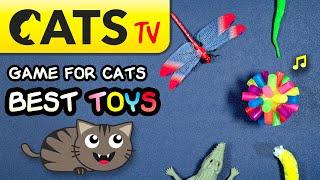 GAME FOR CATS - Best TOYS Compilation   Bells 3D sounds  4K  60FPS [Cats TV]