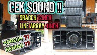CEK SOUND BOX DRAGON 12INCH LINE ARRAY 4INCH !!
