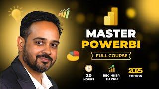 Power BI Tutorial for Beginners to Advanced 2025 | Power BI Full Course for Free in 20 Hours