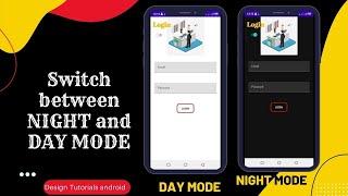 Switch between NIGHT and DAY MODE app | android API level in Android Studio latest | #JAVA #WORKCODE