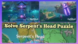 Solve Serpent's Head Puzzle [Quest : Orobashi's Legacy Part 2] - Genshin Impact