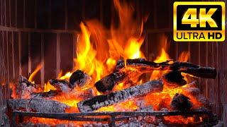  Amazing Fireplace Burning Video 4K UHD  Relaxing Fireplace & Crackling Fire Sounds 10 Hours