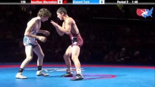 Fargo 2012 120 1st Place Match: Jonathan Marmolejo (Illinois) vs. Vincent Turk (Illinois)