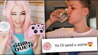 trying Belle Delphine's bathwater