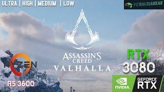 Assassin's Creed Valhalla | RTX 3080 + Ryzen 5 3600 | 1080p (All Settings Tested) benchmarks!