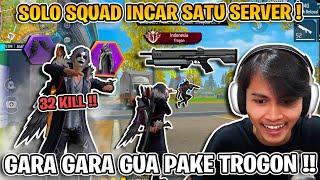 AKU MAIN SOLO SQUAD PAKE DOUBLE SENJATA TROGON !! DAPET KILL SAMPE 32 MUSUH !!