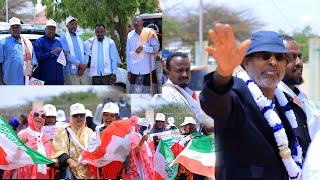 Aas aasaha urrurka Hillaac Proff Axmed Samatar oo si weyn loogu soo dhaweeyey Hargeysa.