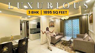 Inside Tour a 1895 Sq Ft 3 BHK Fully Furnished Home Tour | 3 BHK Flats Sale in Zirakpur, Chandigarh