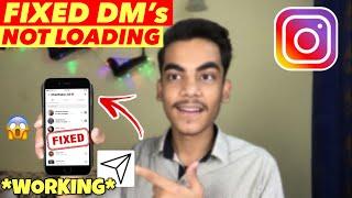 Fixed Instagram DM Not Loading | How To Fix Instagram DM Not Loading Problem *Working*