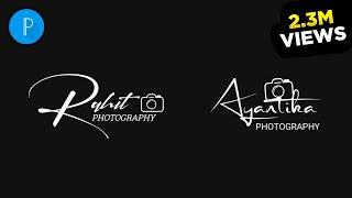 How to Make Stylish Signature Photography Logo || how to make photography logo || photography logo