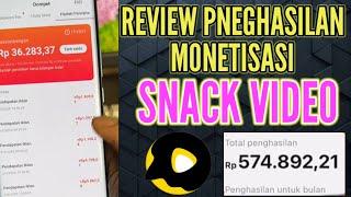 Review penghasilan monetisasi snack video