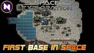 First ORBITAL BASE; What To Build First In Space For Factorio Space Exploration | Guide/Walkthrough