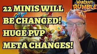 22 Minis Will Be Changed Soon - Buffs and Nerfs - Warcraft Rumble