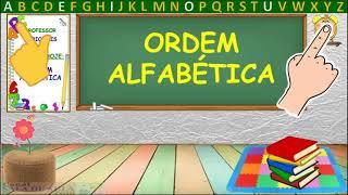 Aula: ORDEM ALFABÉTICA - como organizar palavras