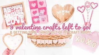 Grand Finale of Valentine's Day Cricut Crafts! | Plus, Getting Some Things Out Of My Craft Room!