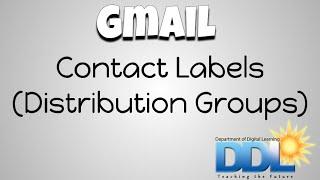 Gmail Contact Labels (Contact Groups)