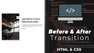 Before and After Image Slider | HTML & CSS Only