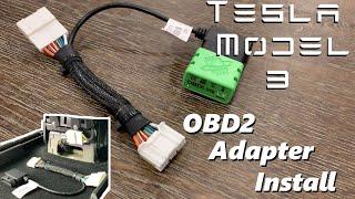 Tesla Model 3 - OBD2 Adapter Install (Audio Fixed)