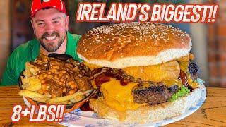 Ireland's Biggest Burger!! Dwyers' 8lb Loaded Cheeseburger Challenge in Cork!!