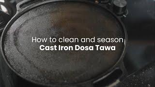 How to clean and season HomePuff Cast Iron Dosa Tawa