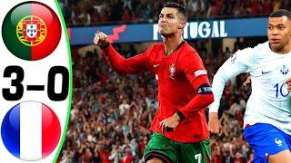 Portugal vs France 3-0 - All Goals and Highlights - 2024  RONALDO