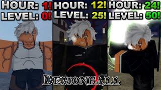 I Spent 24 Hours As A Demon Slayer In Roblox Demonfall... Here's What Happened!