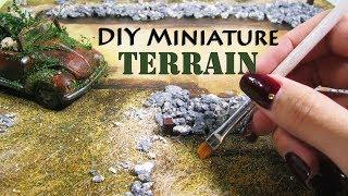 DIY Miniature Terrain (Haunted House)