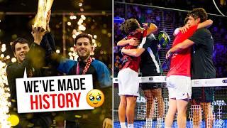 HISTORIC WIN vs TAPIA - COELLO (VLOG PREMIER PADEL FINALS) - the4Set