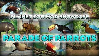  A PARADE OF PARROTS! | Planet Zoo Mod Showcase