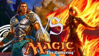 MtG Tiny Leaders Gameplay - Gideon VS Chandra